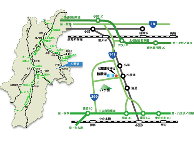 松原諏訪神社へのアクセス